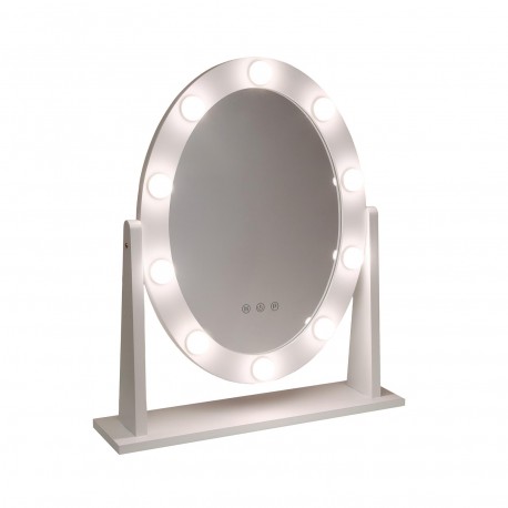 ESPEJO OVALADO CON LUCES GLAM