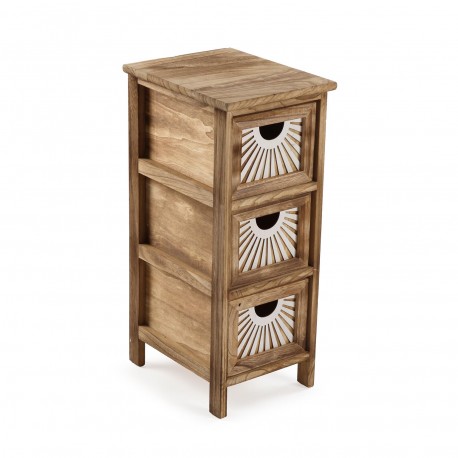 CAJONERA DE 3 CAJONES ADDA MARRON