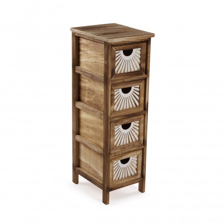 CAJONERA DE 4 CAJONES ADDA MARRON