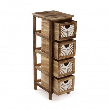 CAJONERA DE 4 CAJONES ADDA MARRON