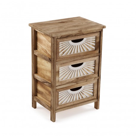 CAJONERA DE 3 CAJONES ADDA MARRON