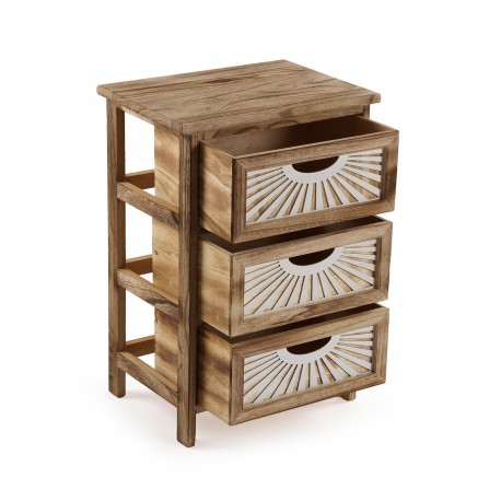 CAJONERA DE 3 CAJONES ADDA MARRON