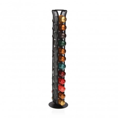 PORTACÁSPULAS CAFÉ  NESPRESSO 24PC NEGRO