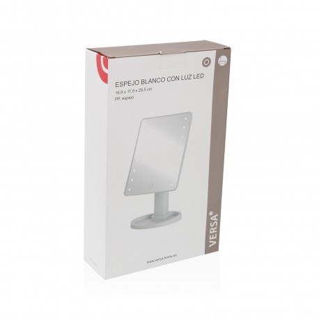 ESPEJO BLANCO CON LUZ LED ESPEJO BLANCO CON LUZ LED