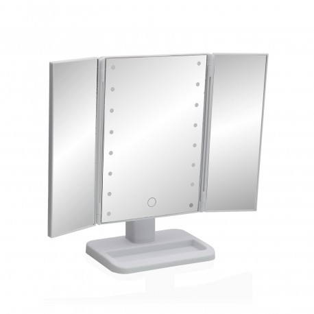 ESPEJO BLANCO CON LUZ LED