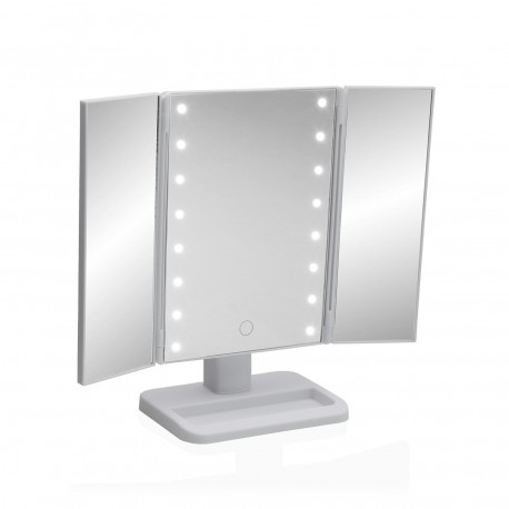 ESPEJO BLANCO CON LUZ LED
