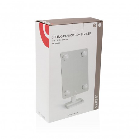 ESPEJO BLANCO CON LUZ LED ESPEJO BLANCO CON LUZ LED