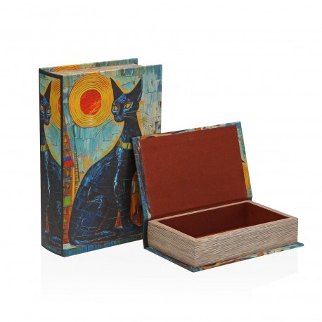 SET DE 2 LIBROS DE DECORACION GATO EGIPCIO