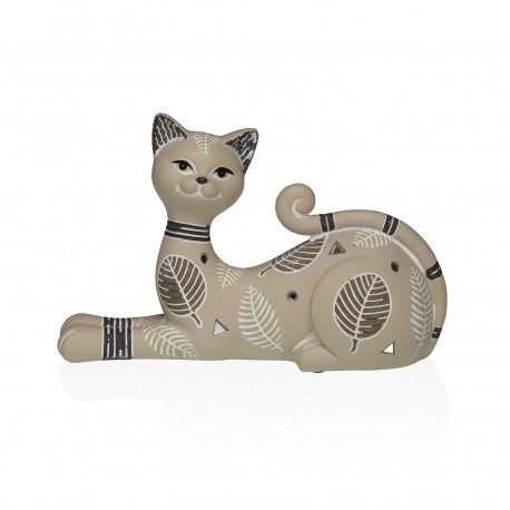 FIGURA DE GATO BEIGE 20x14,5CM FIGURA DE GATO BEIGE 20x14,5CM