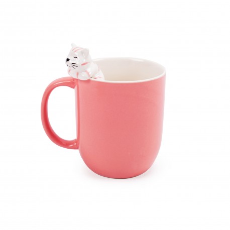 MUG GATO ROSA