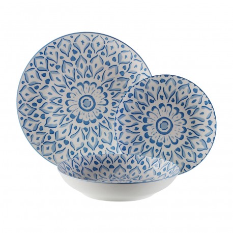 VAJILLA 18 PIEZAS LOLA AZUL