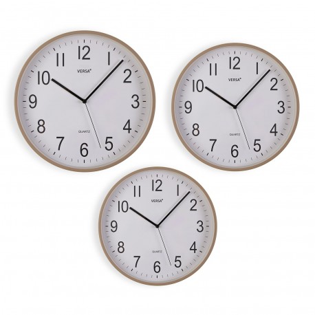 RELOJ DE PARED GRIS CLARO 30CM