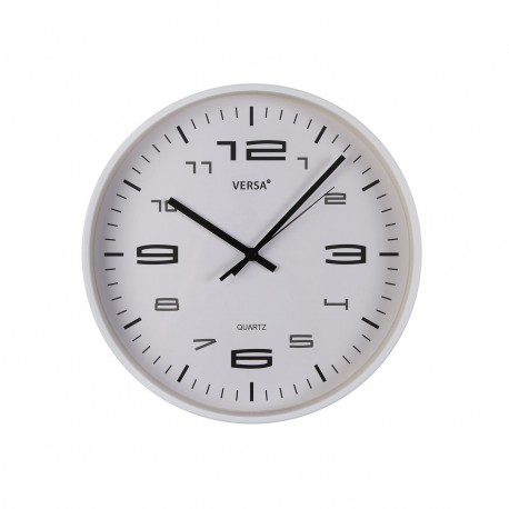 RELOJ DE PARED BLANCO 25CM