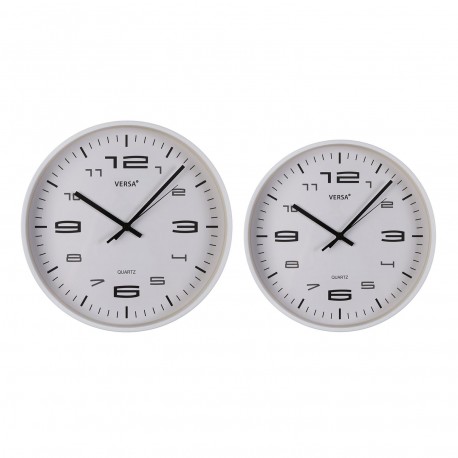 RELOJ DE PARED BLANCO 30CM
