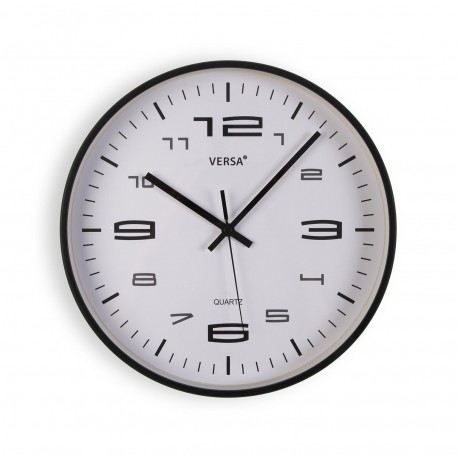 RELOJ DE PARED NEGRO 30CM