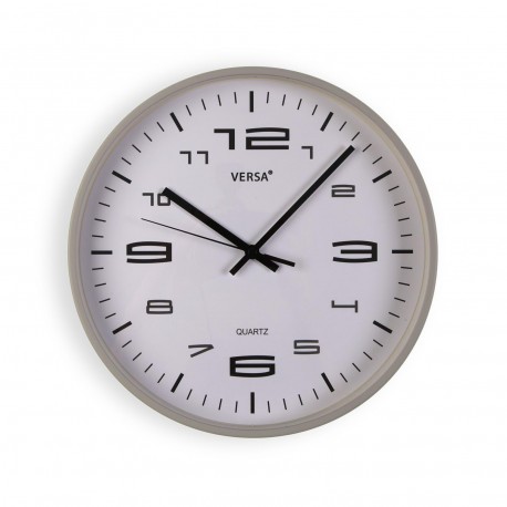 RELOJ DE PARED GRIS CLARO 30CM