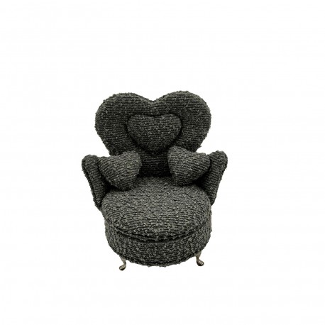 JOYERO GRIS OSCURO EN FORMA DE SILLON