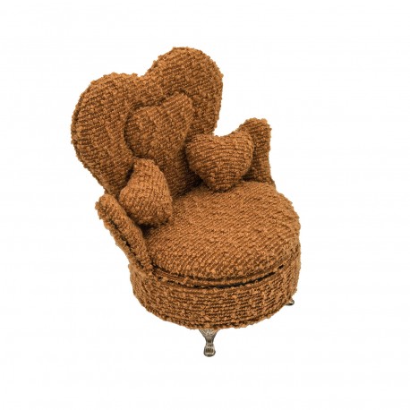 JOYERO MOSTAZA EN FORMA DE SILLON