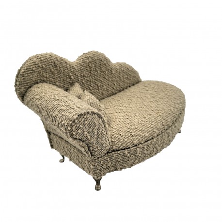JOYERO GRIS CLARO EN FORMA DE CHAISE LONGUE