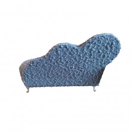 JOYERO GRIS OSCURO EN FORMA DE CHAISE LONGUE