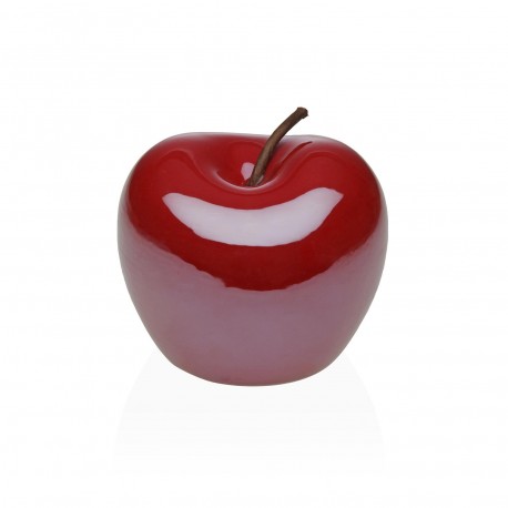 FIGURA DE CERAMICA MANZANA ROJA