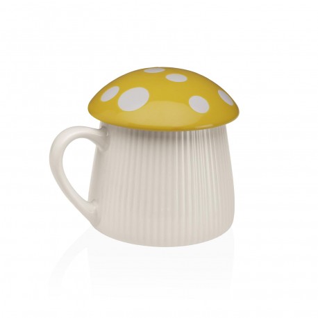 TAZA CON TAPA SETA AMARILLA