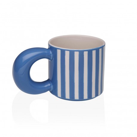 MUG RAYAS AZUL