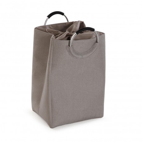 CESTO ROPA CON ASAS GRIS CLARO