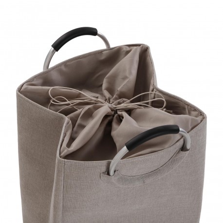 CESTO ROPA CON ASAS GRIS CLARO