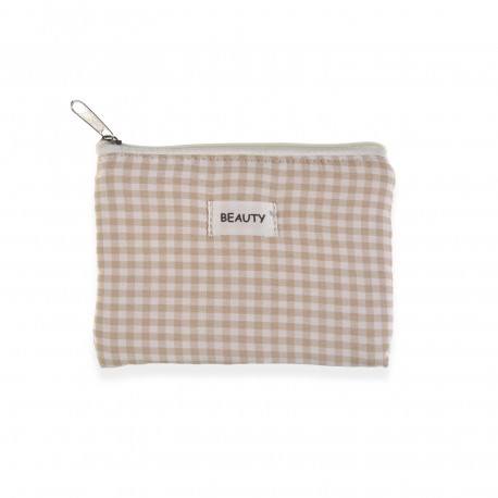 NECESER VICHY BEIGE 17X12CM