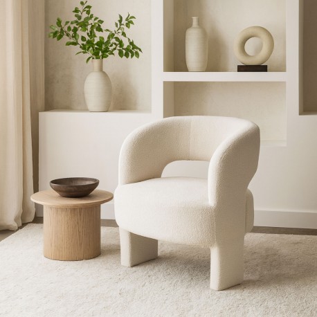 SILLON NASSER DE BORREGUITO BLANCO