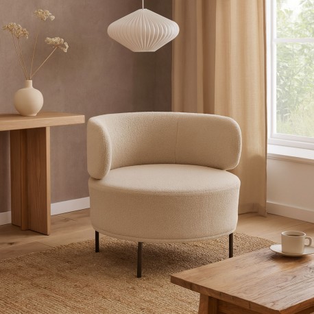 SILLON ERIE DE BORREGUITO BEIGE