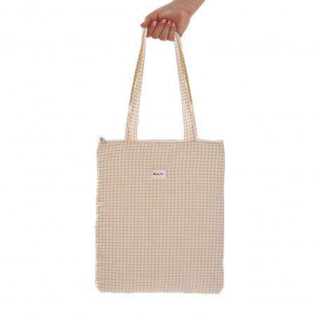 BOLSO VICHY BEIGE