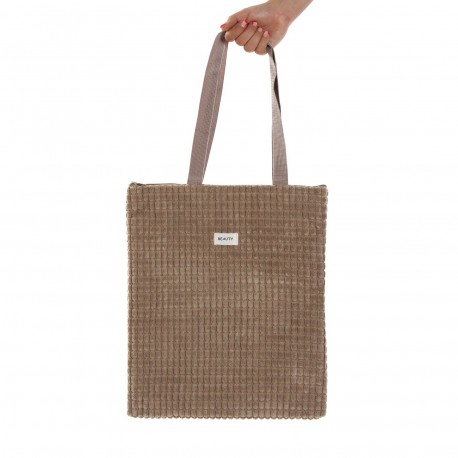 BOLSO CORDUROY CAQUI