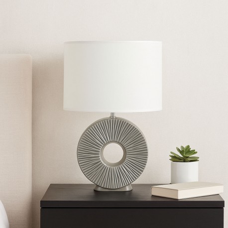 LÁMPARA DE MESA CERAMICA AGERA BEIGE