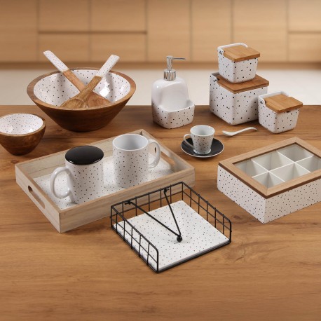 SET 6 TAZAS CAFE CON  PLATO SPECKLE