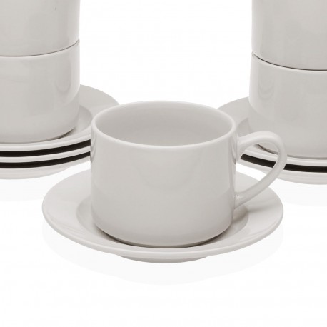 TAZA CON PLATO BLANCA 280ML