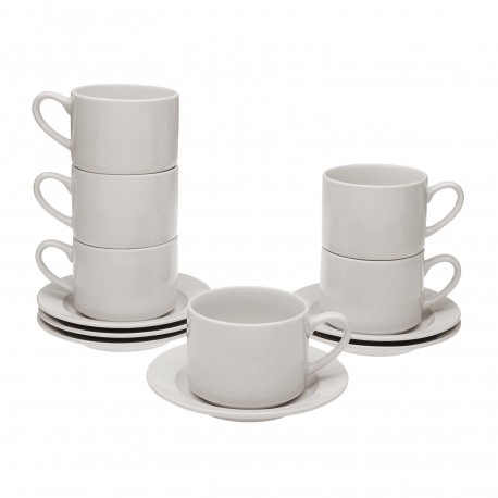 TAZA CON PLATO BLANCA 280ML