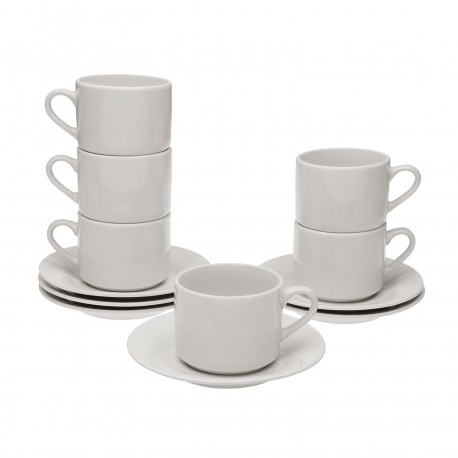 TAZA CON PLATO BLANCA 200ML