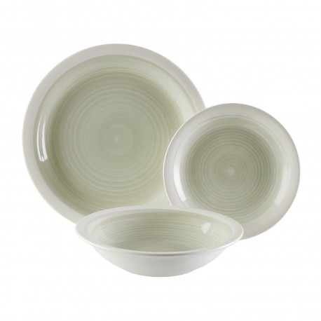 VAJILLA 18 PIEZAS LEGRAND GRIS