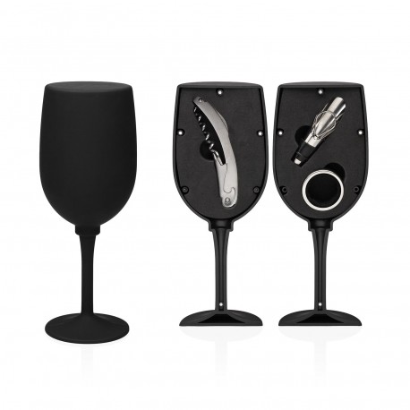 SET COPA VINO 3 ACCESORIOS