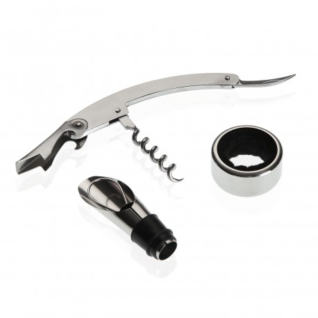 SET COPA VINO 3 ACCESORIOS