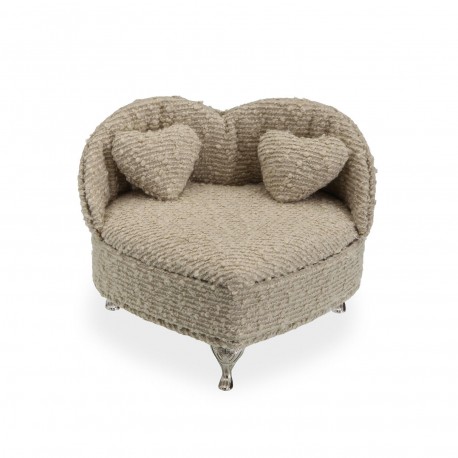 JOYERO GRIS CLARO EN FORMA DE SOFA