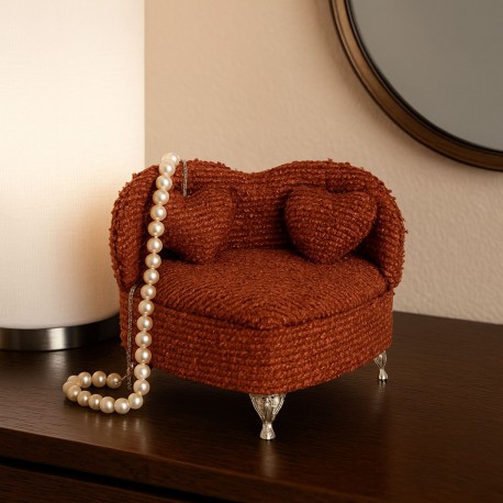 JOYERO ROJO EN FORMA DE SOFA