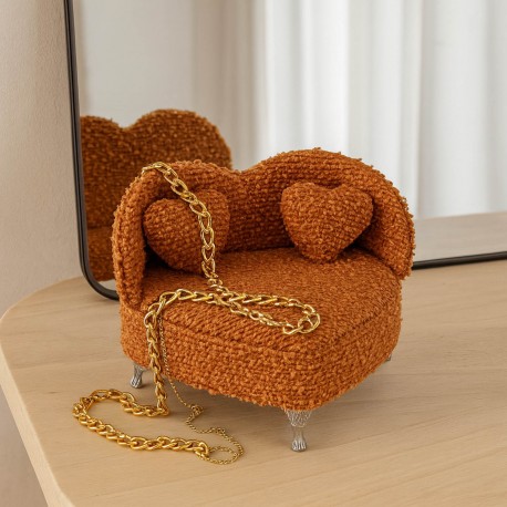 JOYERO MOSTAZA EN FORMA DE SOFA