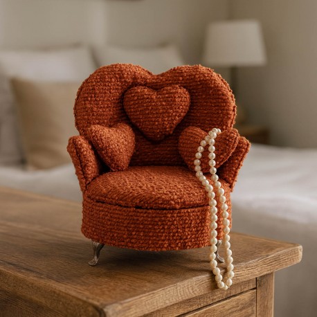 JOYERO ROJO EN FORMA DE SILLON