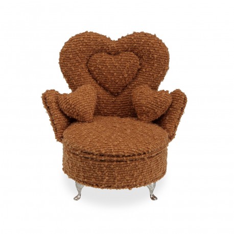 JOYERO MOSTAZA EN FORMA DE SILLON