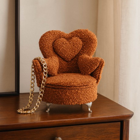 JOYERO MOSTAZA EN FORMA DE SILLON