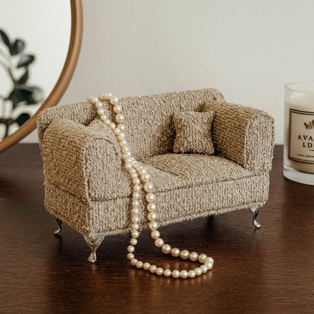 JOYERO GRIS CLARO EN FORMA DE SOFA