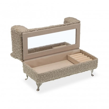 JOYERO GRIS CLARO EN FORMA DE SOFA